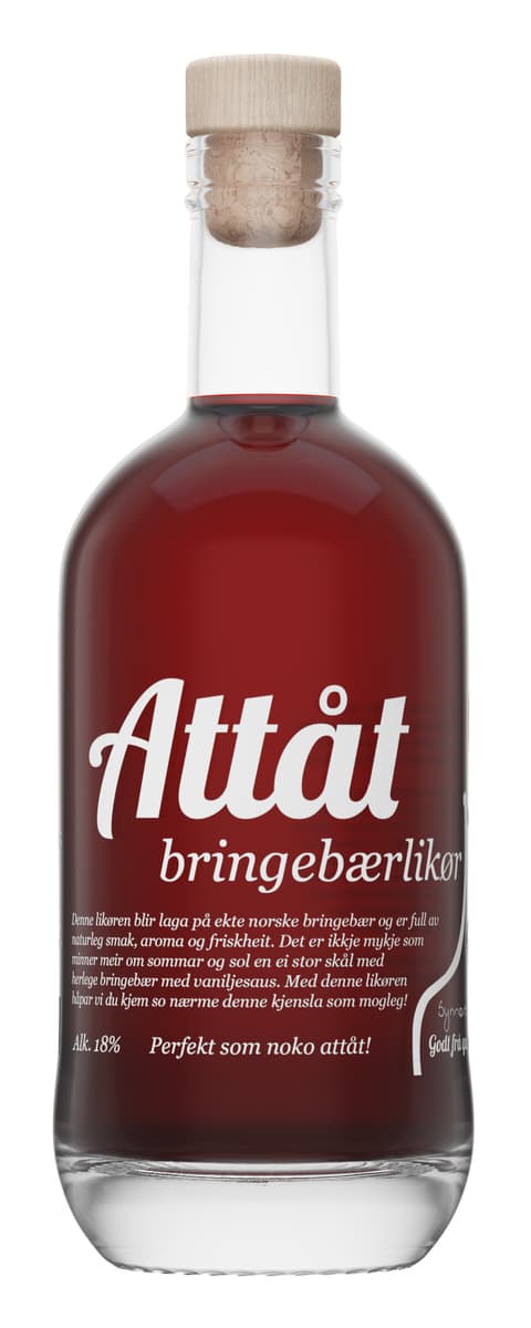 Attåt bringebærlikør