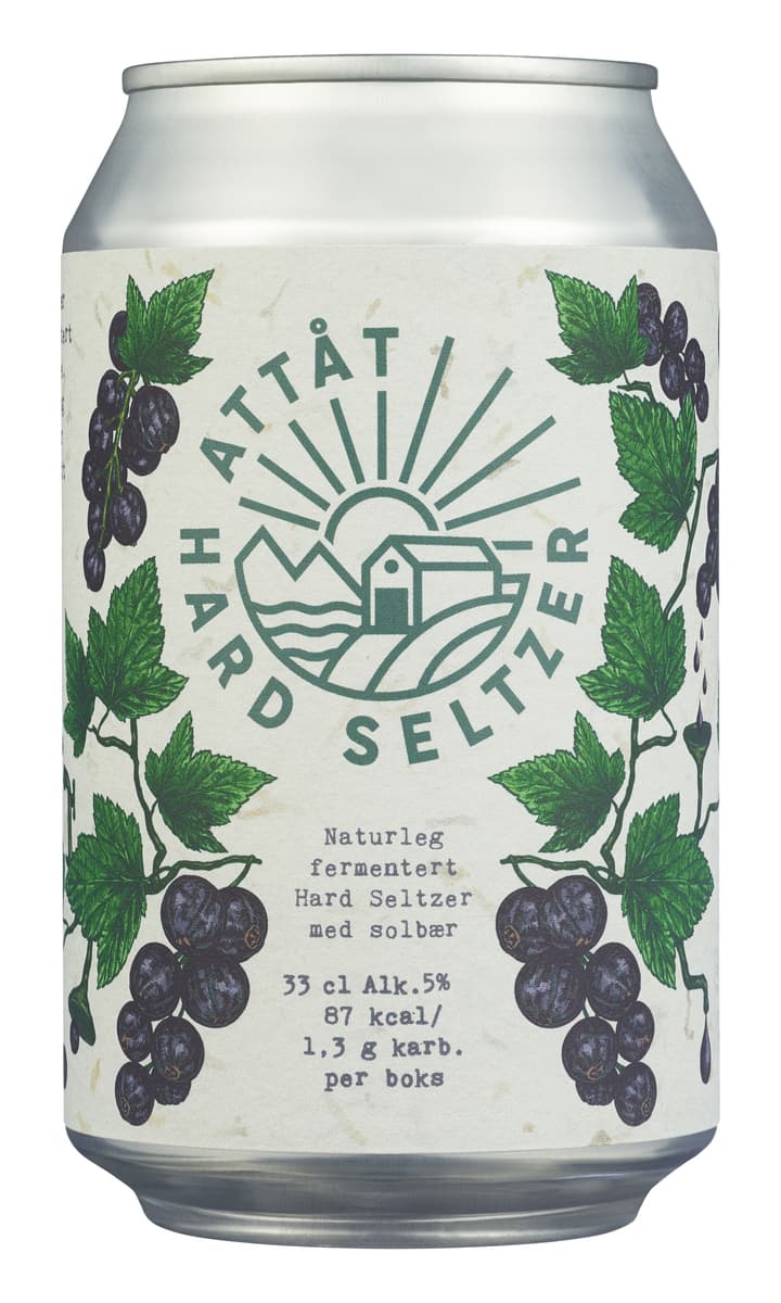 Attåt Hard Seltzer Solbær