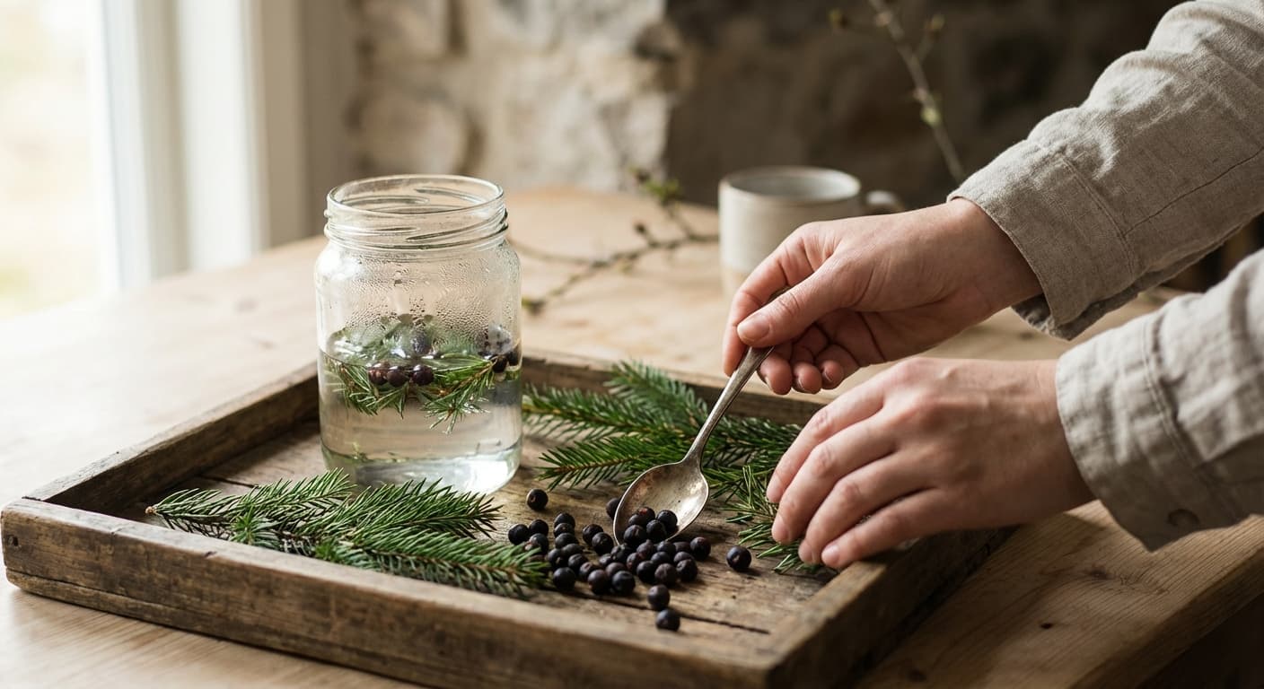 Granbar og einer i glasset – vinterhagens gullkorn