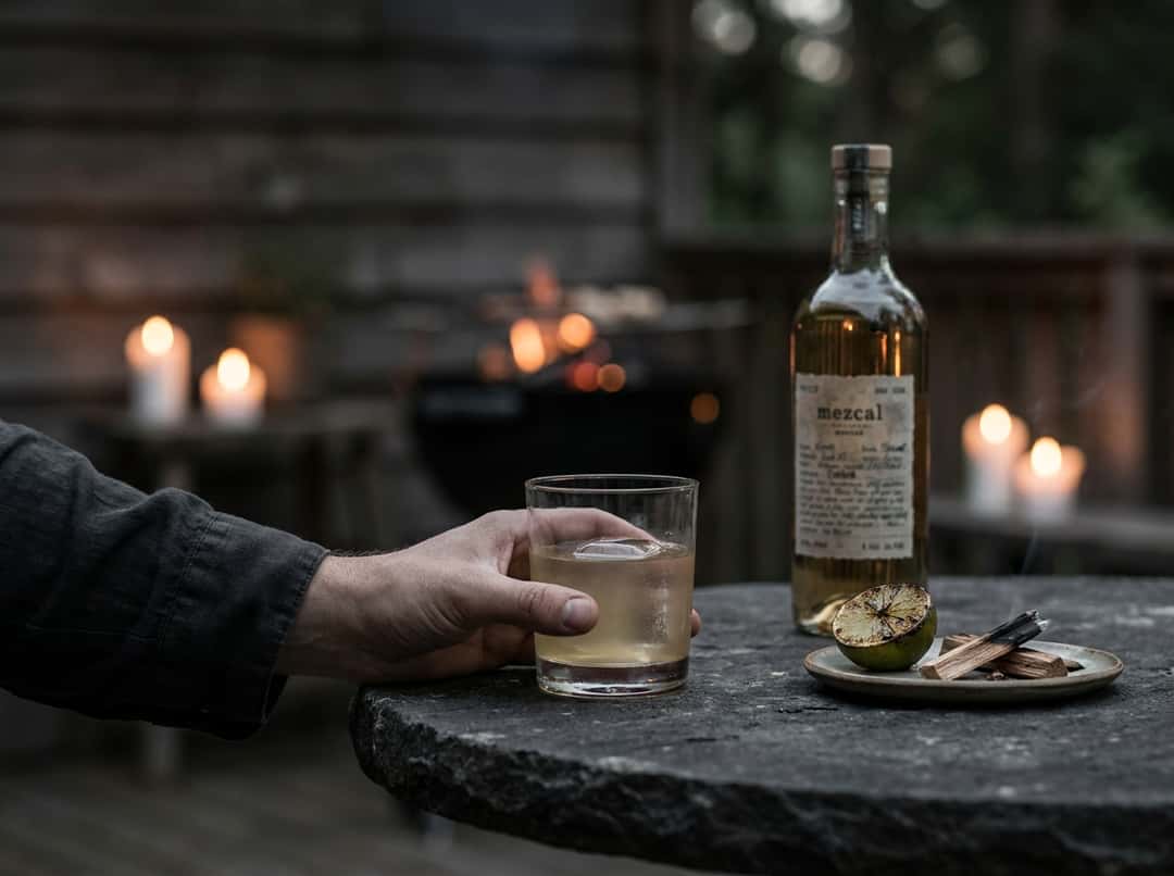Mezcal jäällä – savu, lime ja grillailta