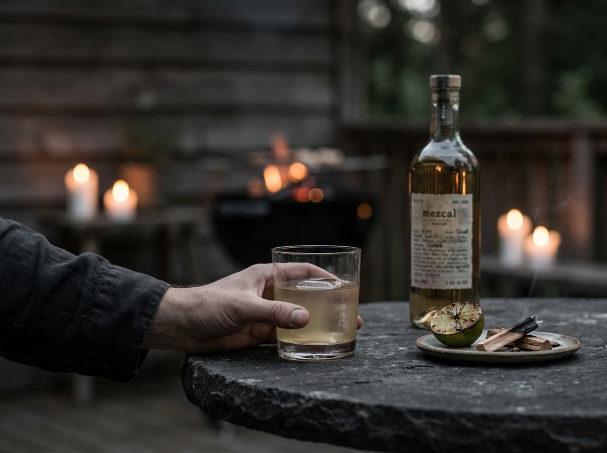Mezcal jäällä – savu, lime ja grillailta