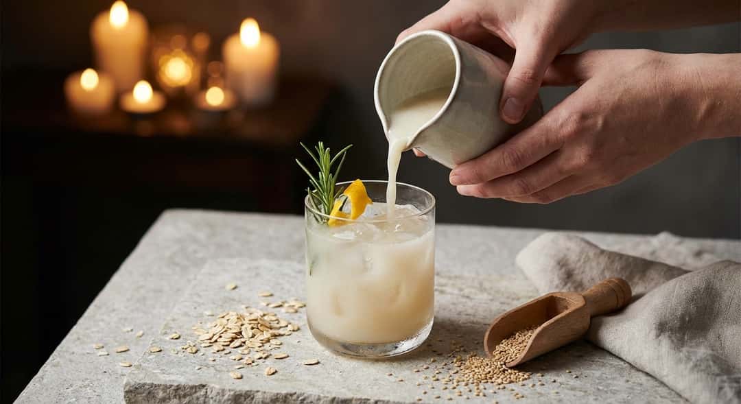 Når havregryn og sesamfrø blir cocktail-ingredienser