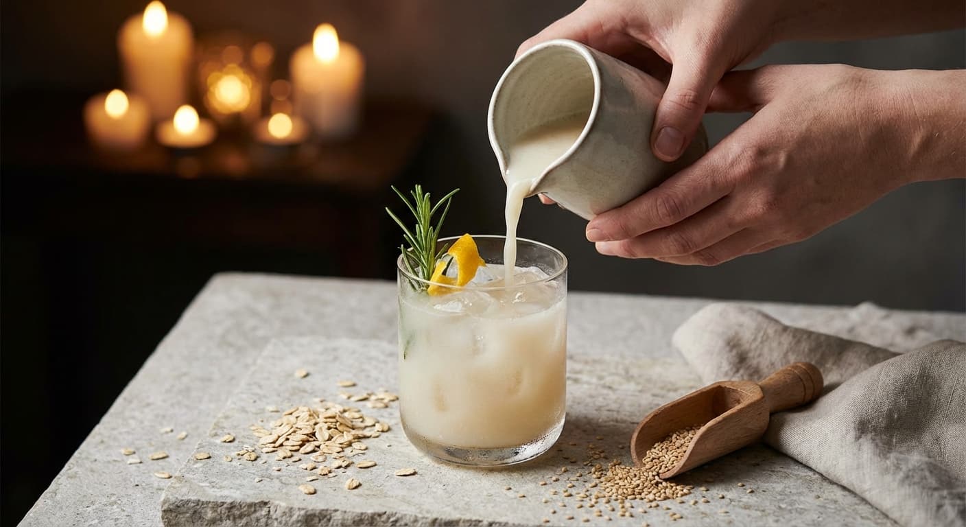 Når havregryn og sesamfrø blir cocktail-ingredienser