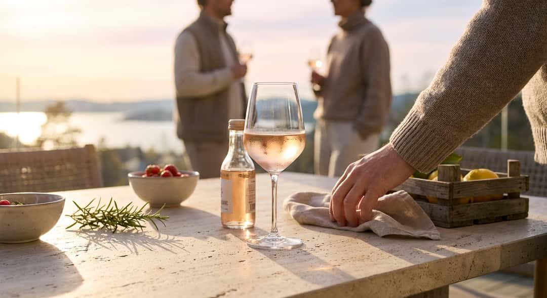 Kun valo palaa ja rosé siirretään jääkaapin eturiviin